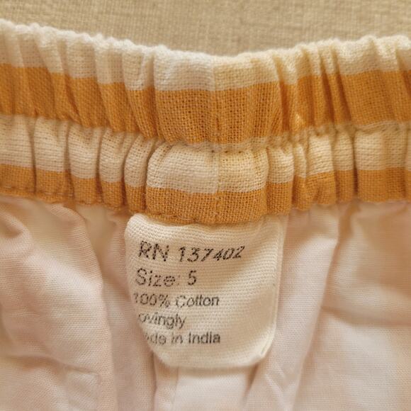 Well Dressed Wolf Yellow Striped Shorts - Picture 4 of 5